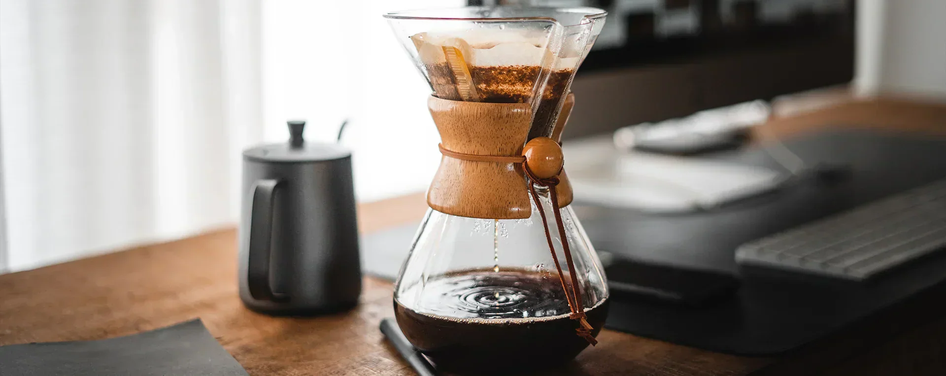 how to brew pour over coffee with 40 thieves coffee company's specialty coffee