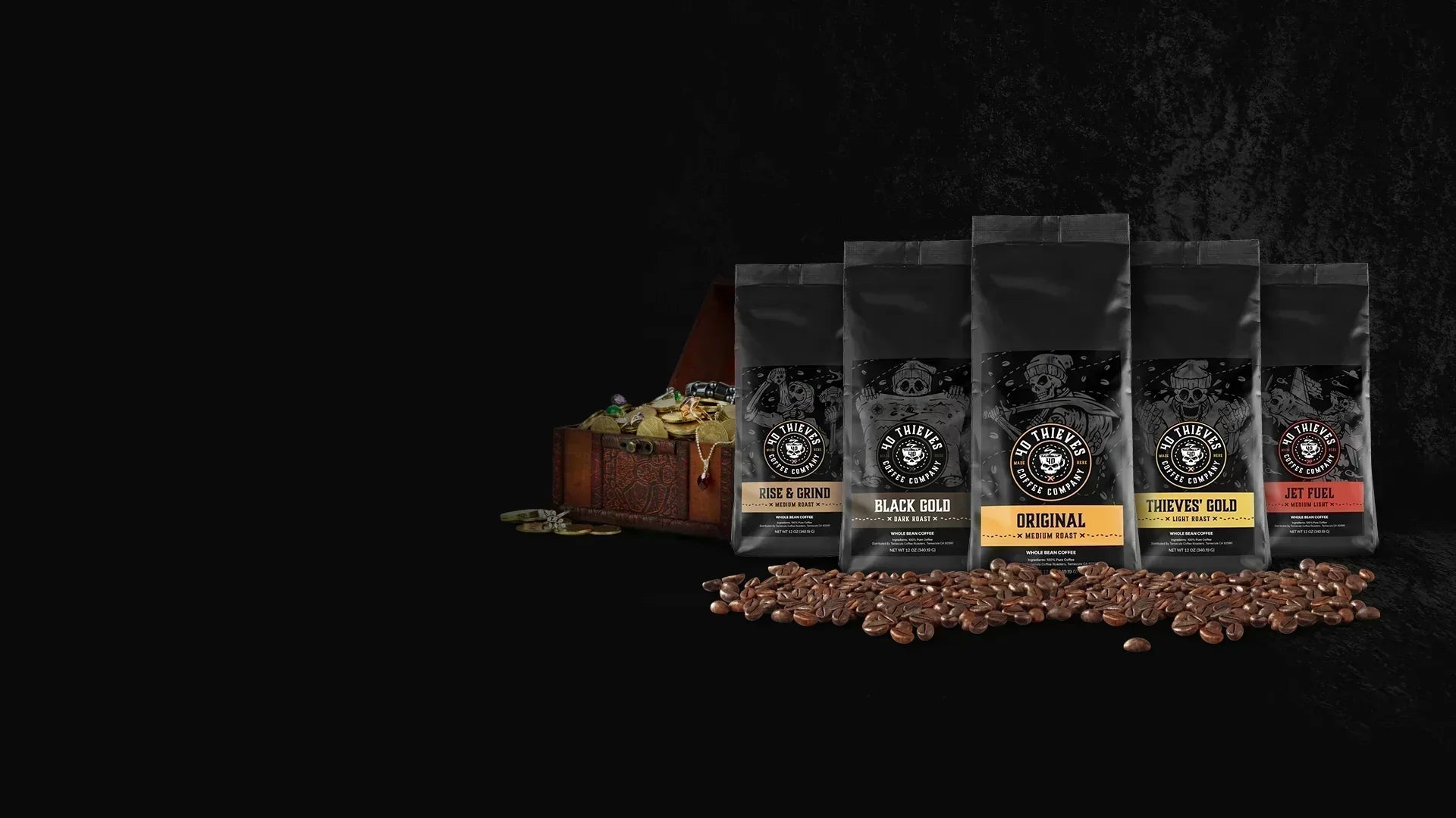 Specialty Coffee roasted by 40 thieves coffee company